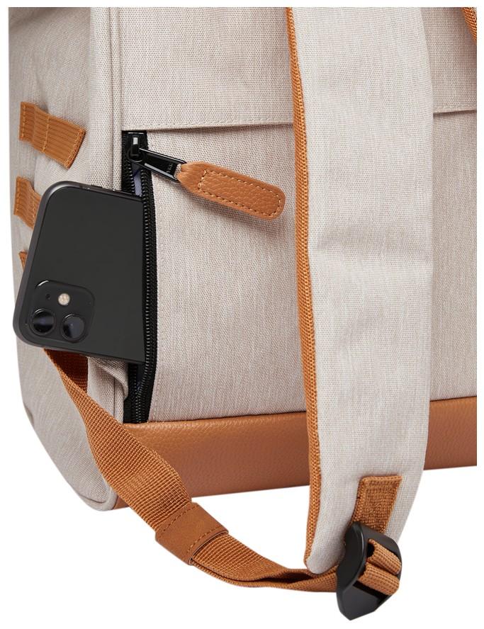 Outdoorrucksack hellbeige Cabaia Adventurer Arequipa wechselbare Fronttasche