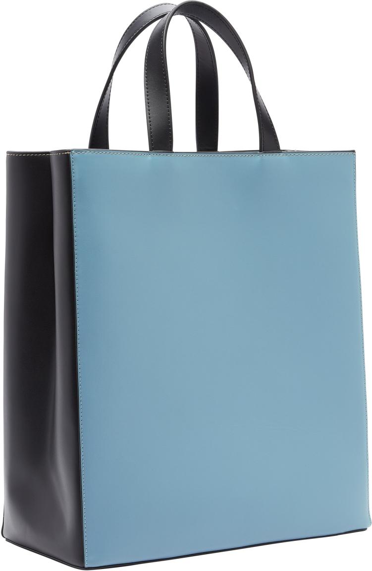 Paper Bag Tote M Liebeskind Kurzgrifftasche Colorblocking beige blau