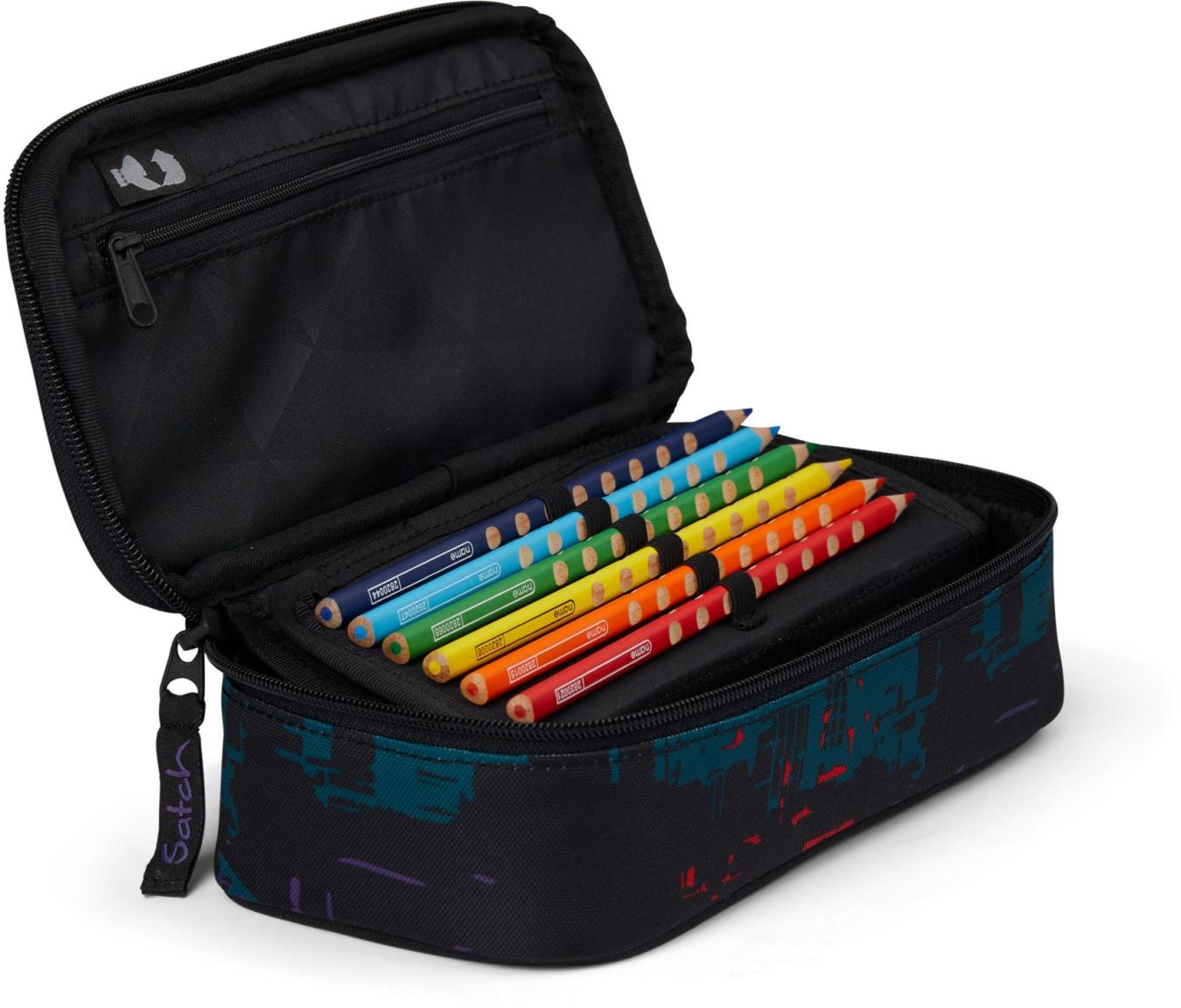 Pencil Box Satch Night Vision schwarzbunt recycled Stifteetui