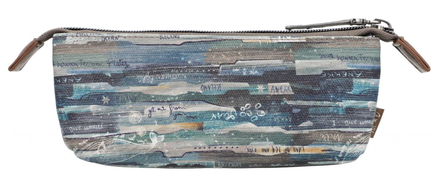 Pencil Case Anekke Iceland Blau Muscheln Wal Federpenal
