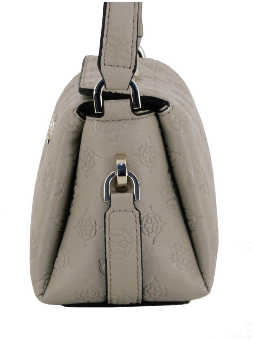 Phoebe Mini Shoulder Bag Umhängetasche Simply Taupe Logo Prägung