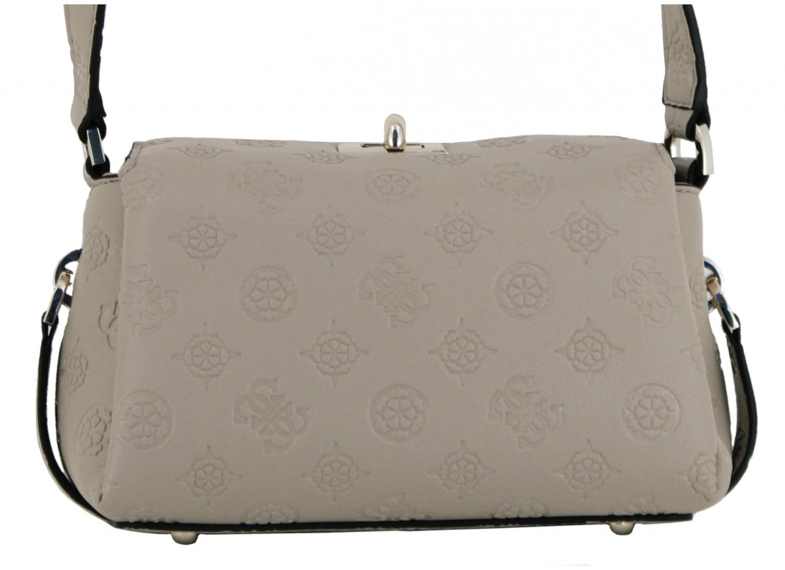 Phoebe Mini Shoulder Bag Umhängetasche Simply Taupe Logo Prägung
