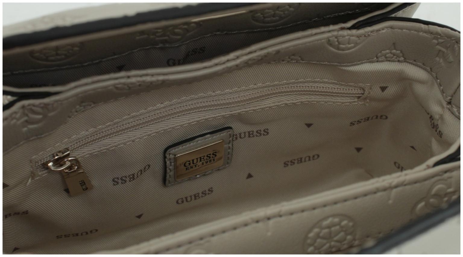 Phoebe Mini Shoulder Bag Umhängetasche Simply Taupe Logo Prägung