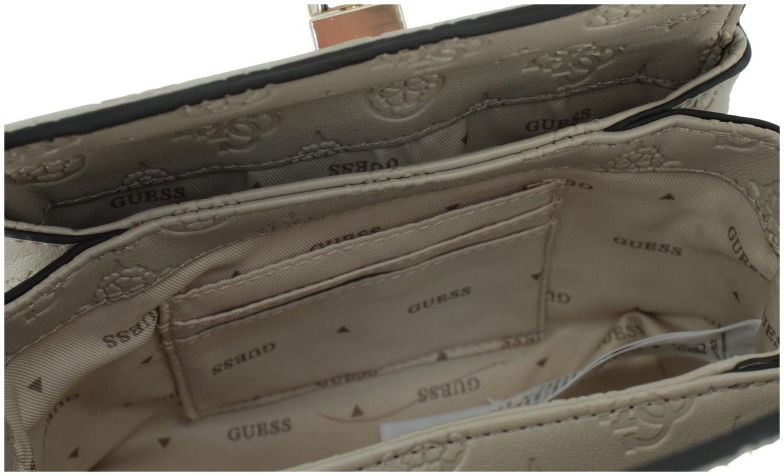 Phoebe Mini Shoulder Bag Umhängetasche Simply Taupe Logo Prägung
