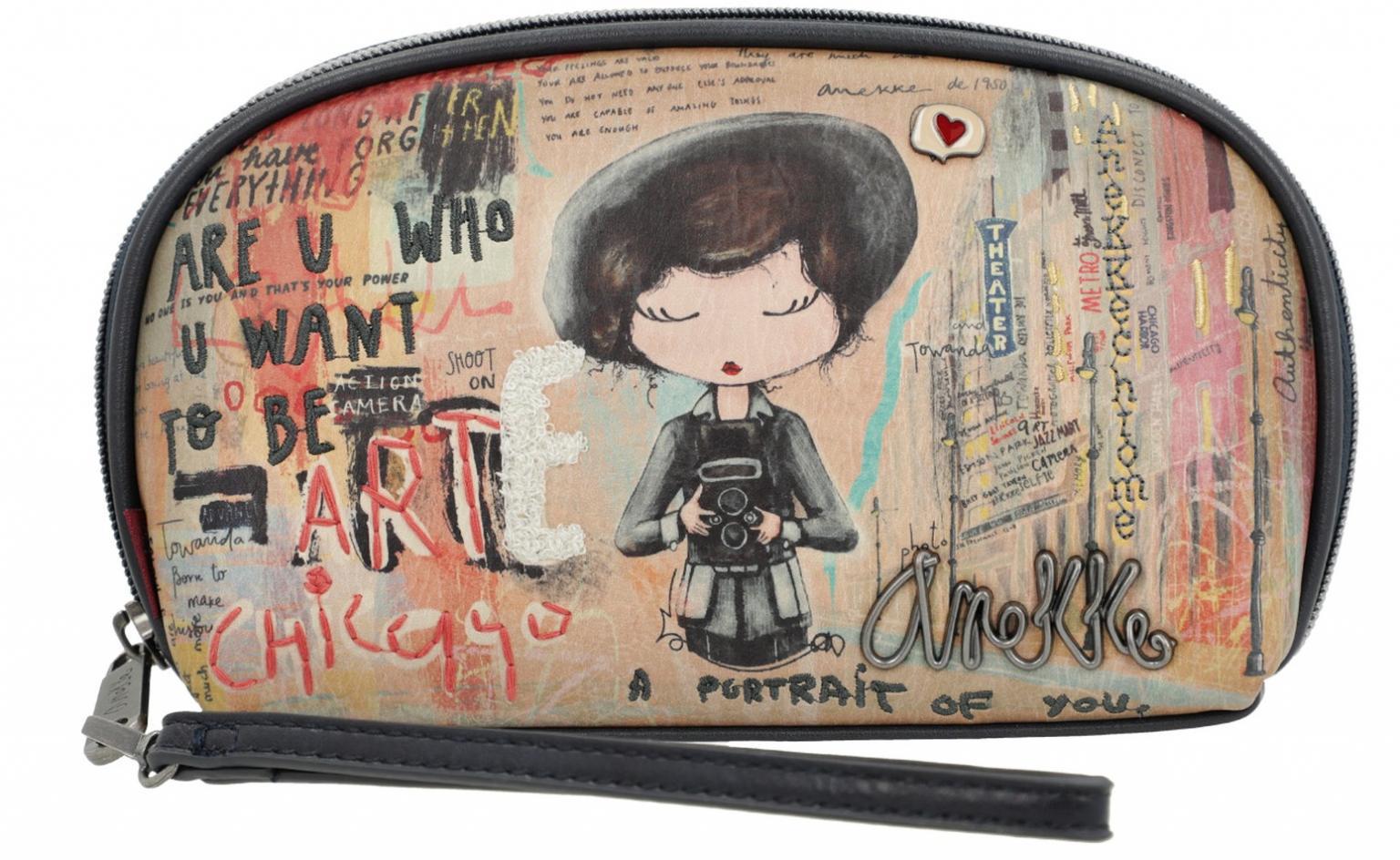 Pochette Anekke City Art Clutch Organizer bunt Handschlaufe