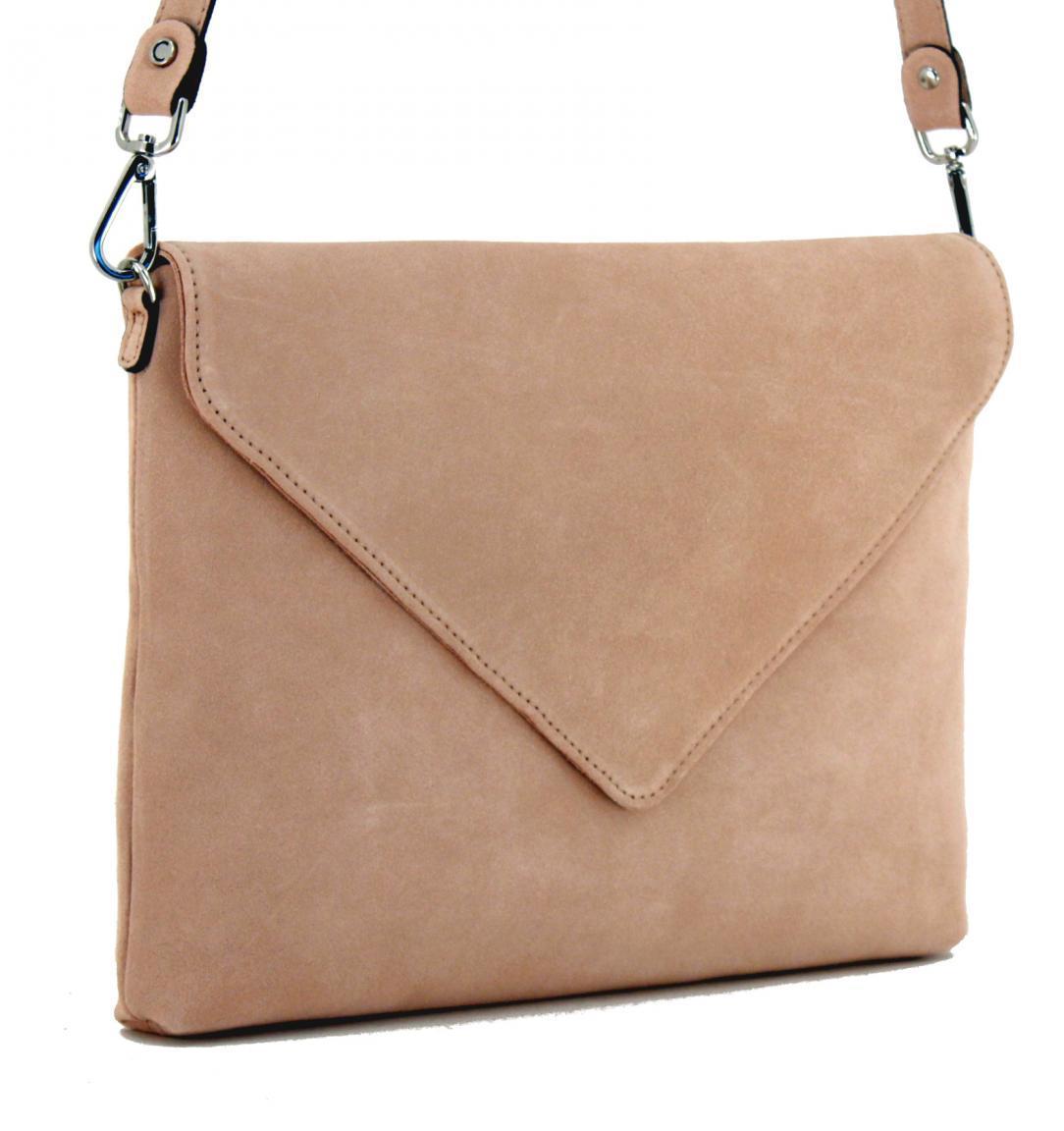 Pochette Gianni Chiarini Victoria Nuage nude Velours Clutch