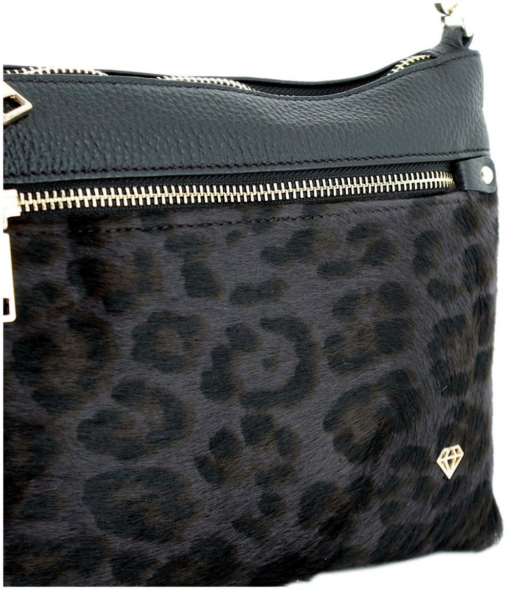 Pochette mit Handschlaufe CALEIDOS Black Leo
