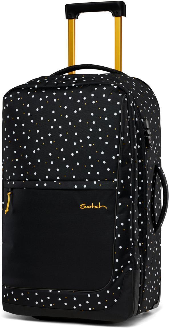 Polkadots Satch Flow 65cm schwarz Punkte Lazy Daisy Ferienkoffer