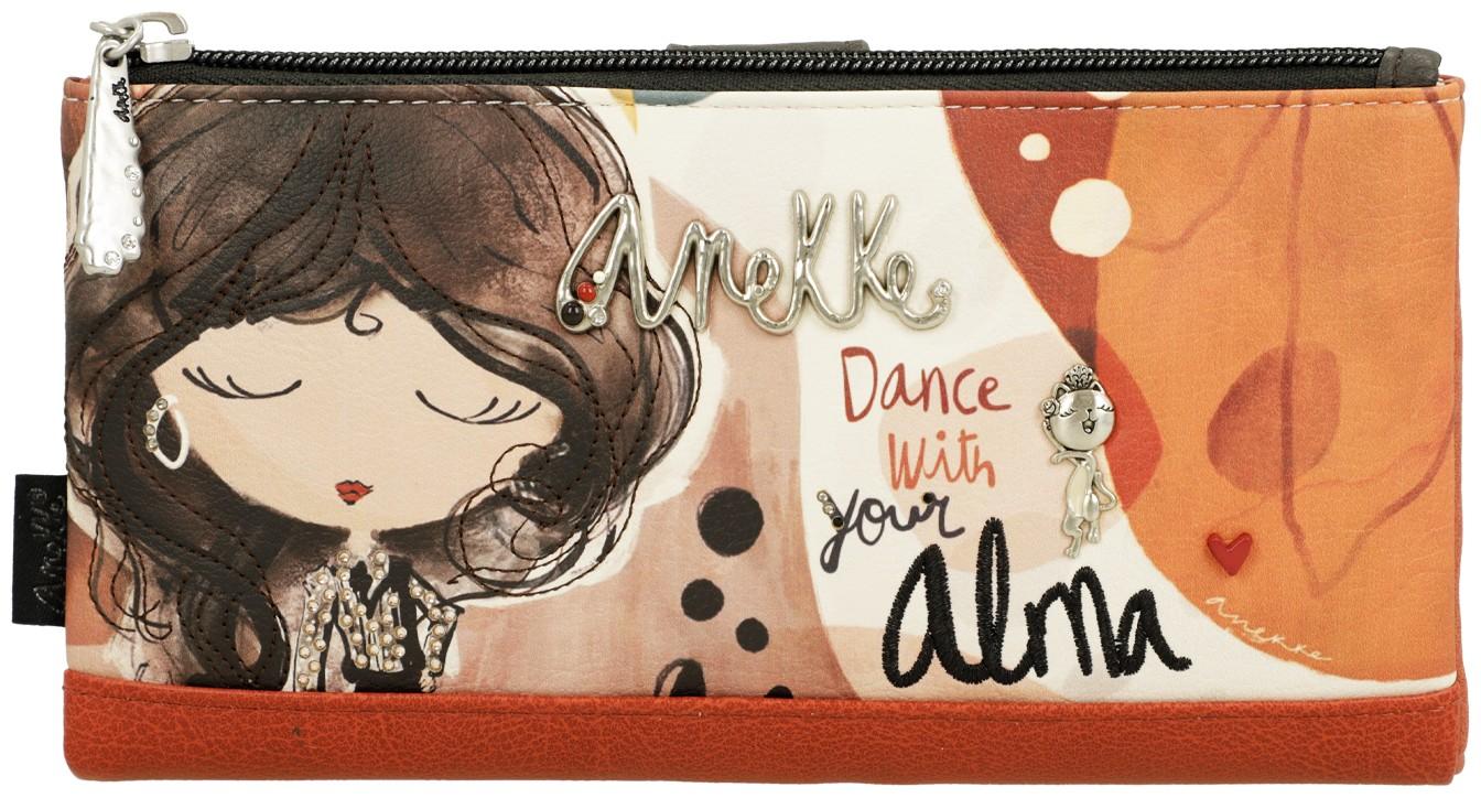 Portemonnaie Anekke Alma orange rot Strass