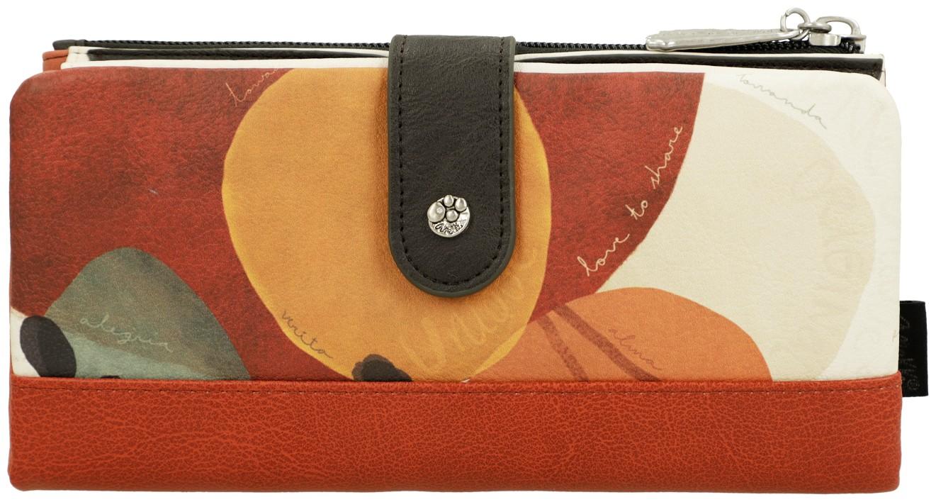 Portemonnaie Anekke Alma orange rot Strass