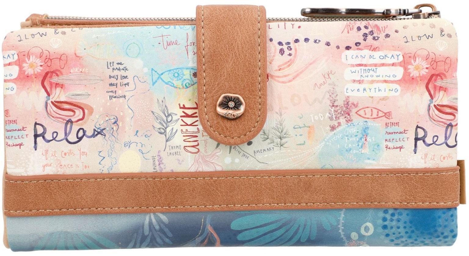 Portemonnaie Anekke Mediterranean bunt bestickt Statement Etui