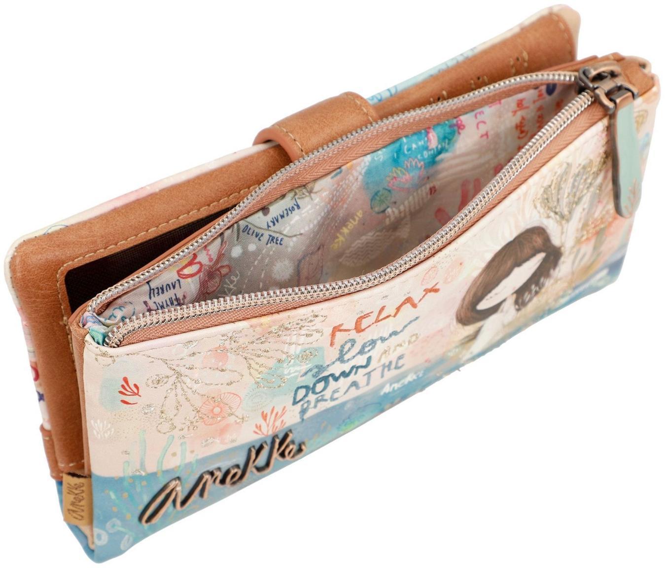 Portemonnaie Anekke Mediterranean bunt bestickt Statement Etui