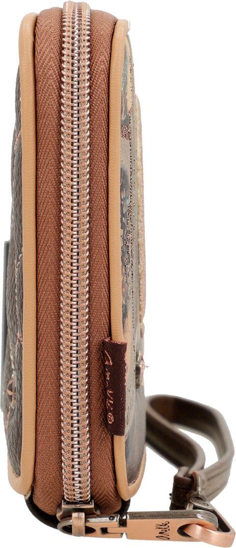 Portemonnaie Anekke Shoen japanische Kunst braun Glitzer 