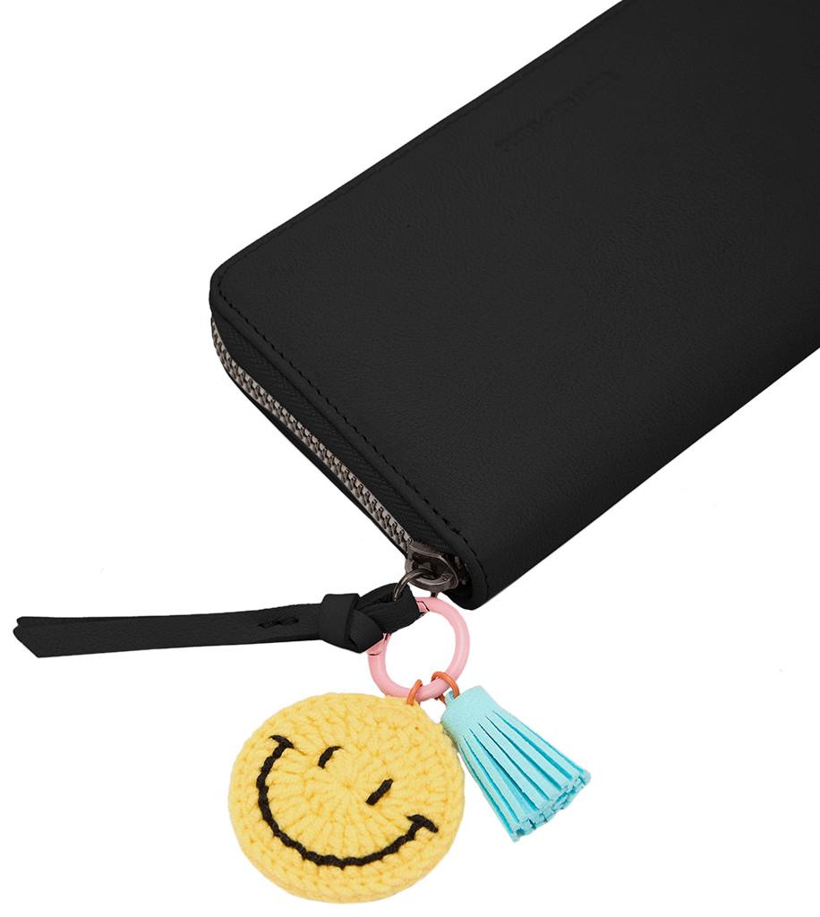 Portemonnaie FREDsBRUDER Leder schwarz groß Take A Smile