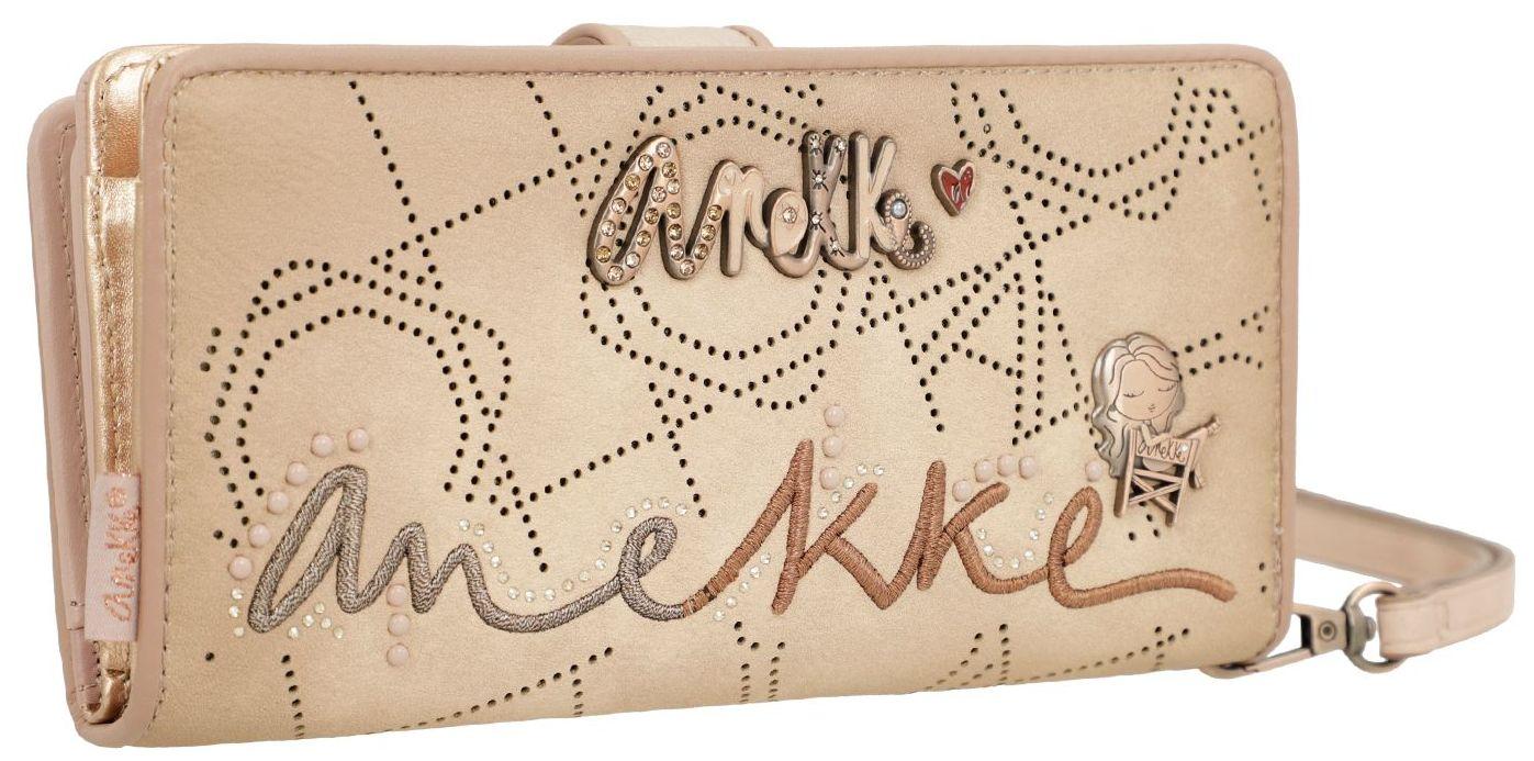 Portemonnaie Large Anekke Hollywood Studio Nude Beige Lasercut