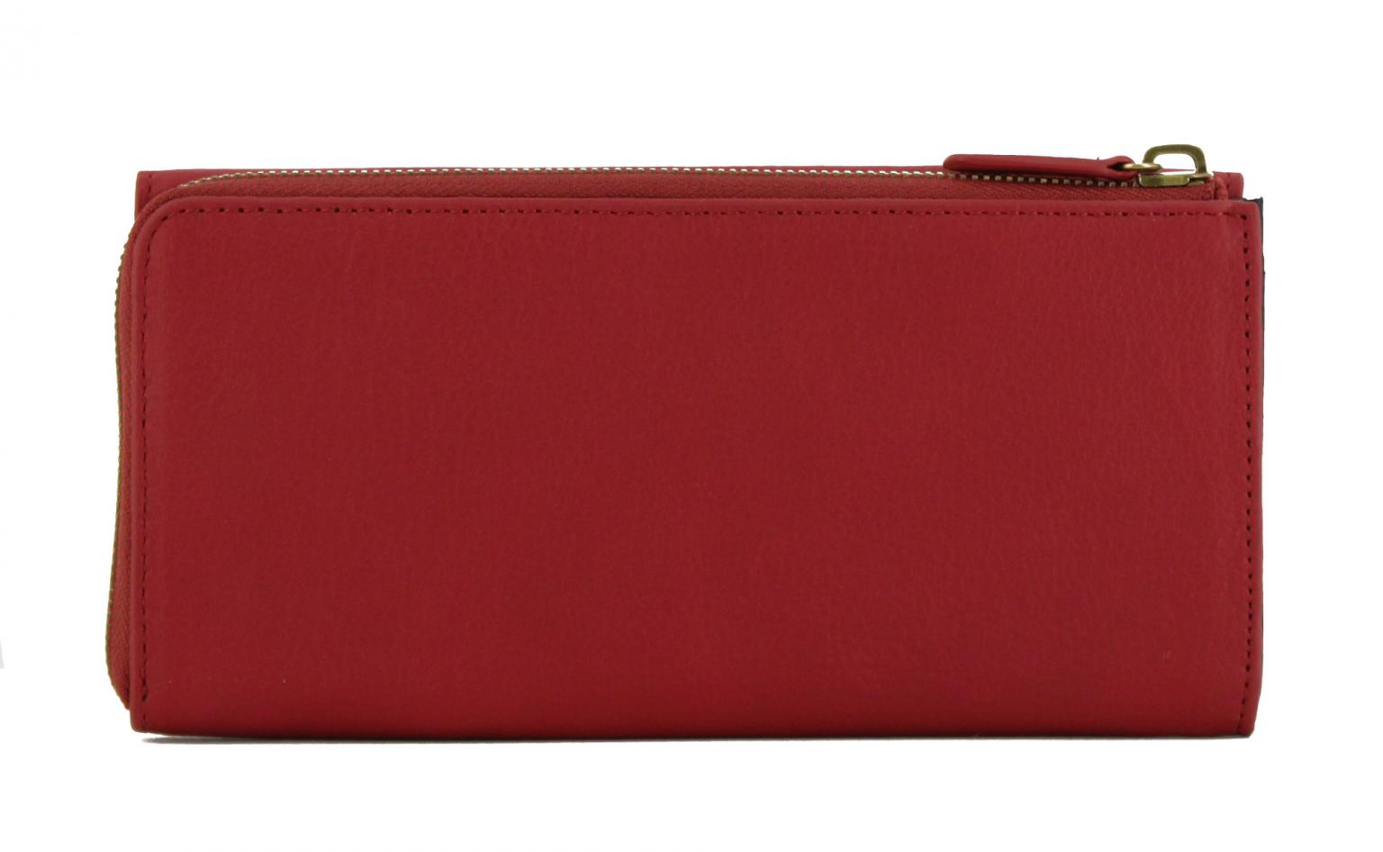 Portemonnaie Marc OPolo Inja Reißverschluss Leder chili red