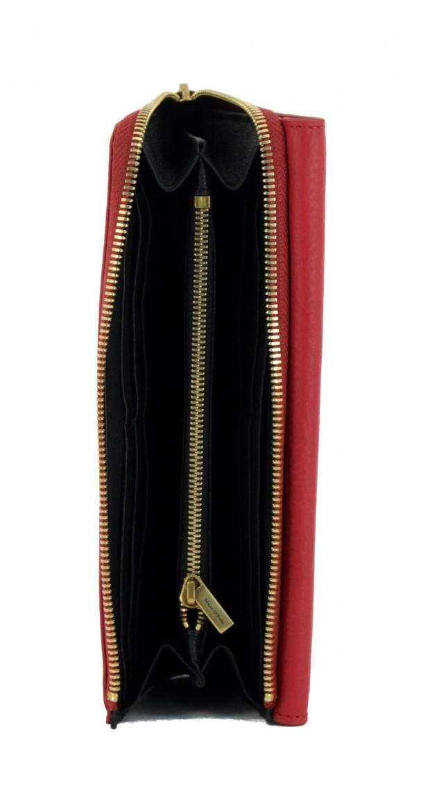 Portemonnaie Marc OPolo Inja Reißverschluss Leder chili red