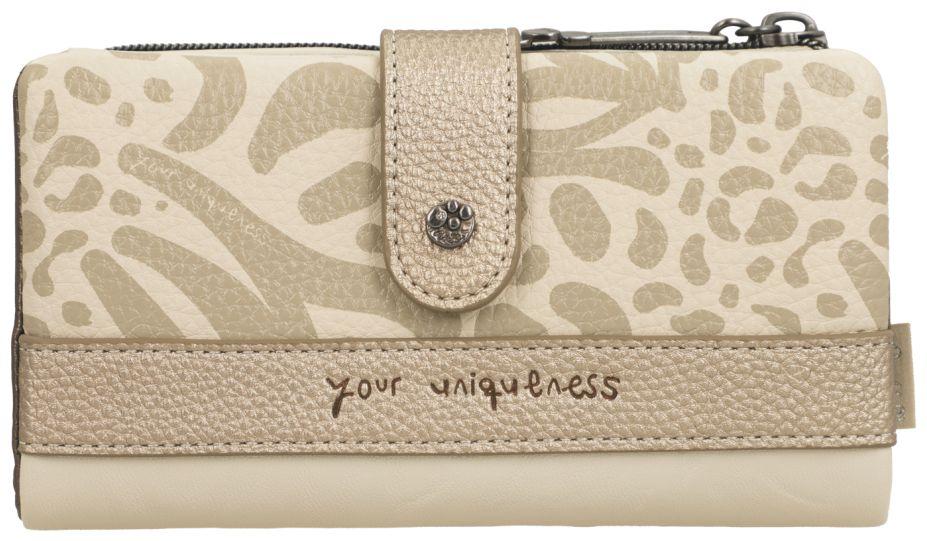Portemonnaie Stickerei beige flexibel Anekke Sophia Gaia