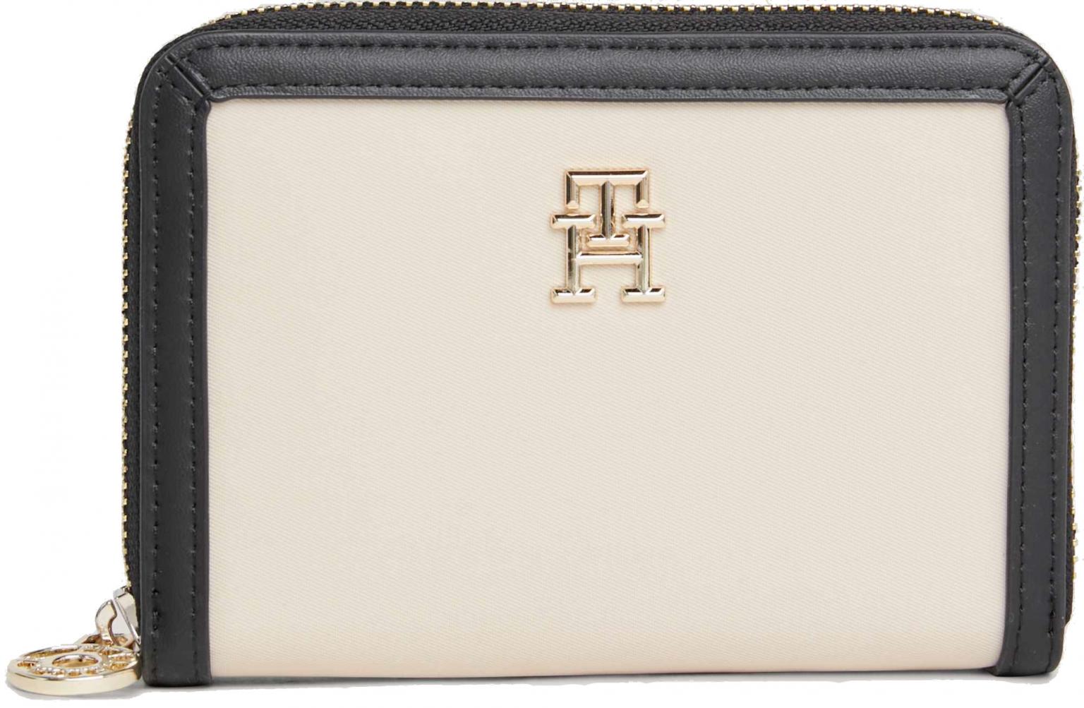 Hilfiger ZA Med Tommy CB White Essential Black Portemonnaies S klein Clay TH