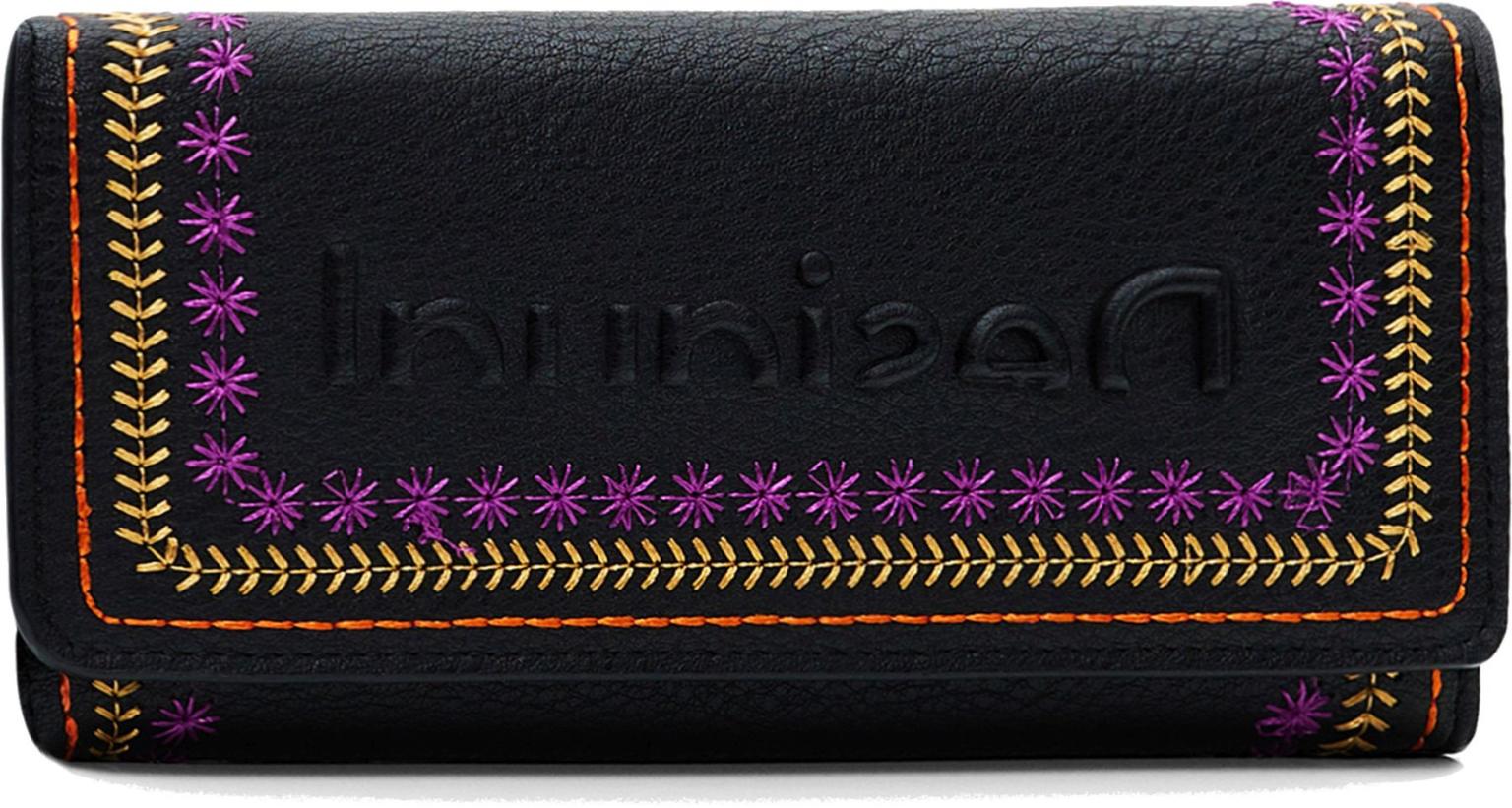 Portmonee Mariona Desigual Negro schwarz Pol Green Etui