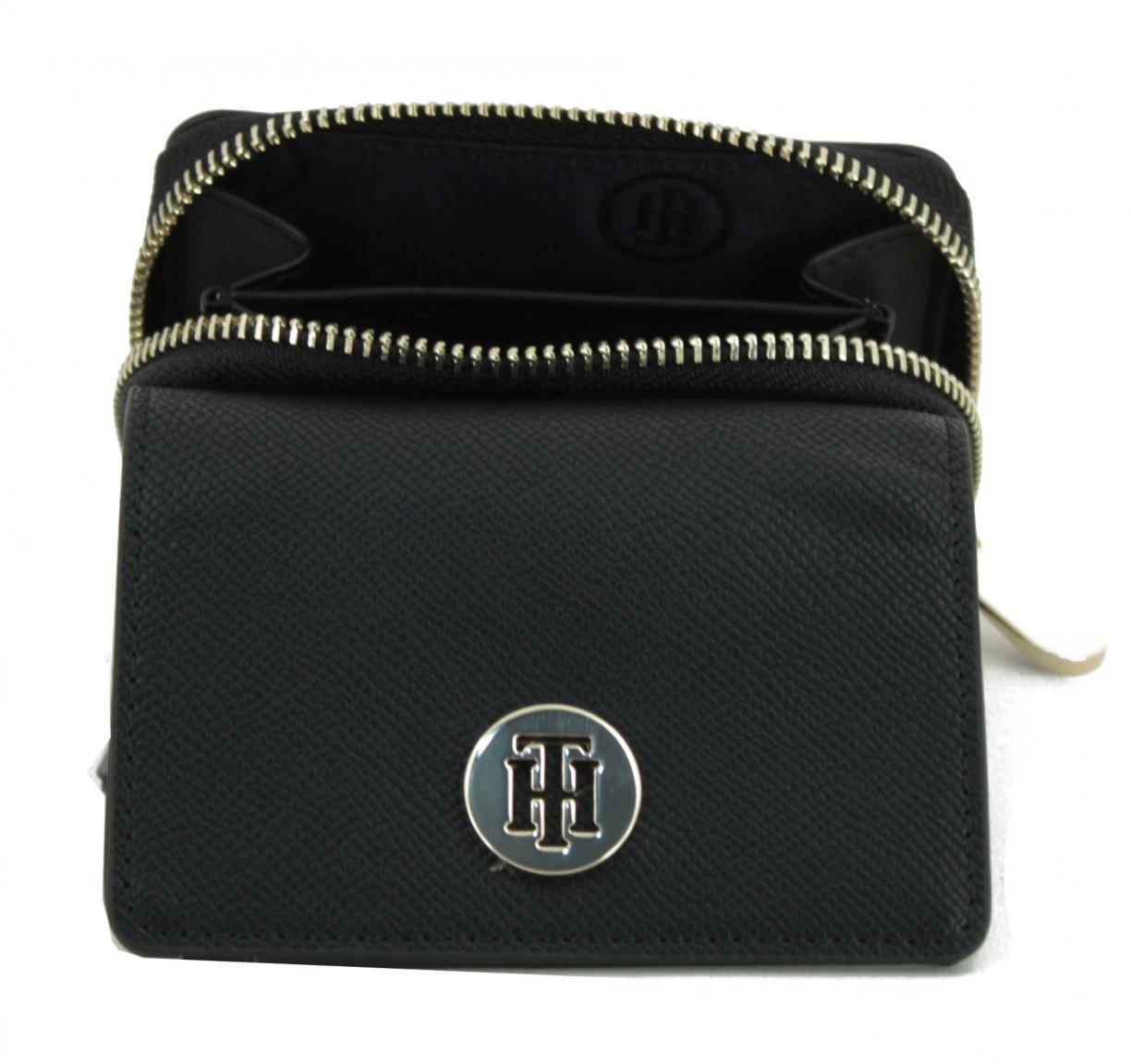 Portmonee Tommy Hilfiger Honey Med Flap Dunkelblau zweigeteilt