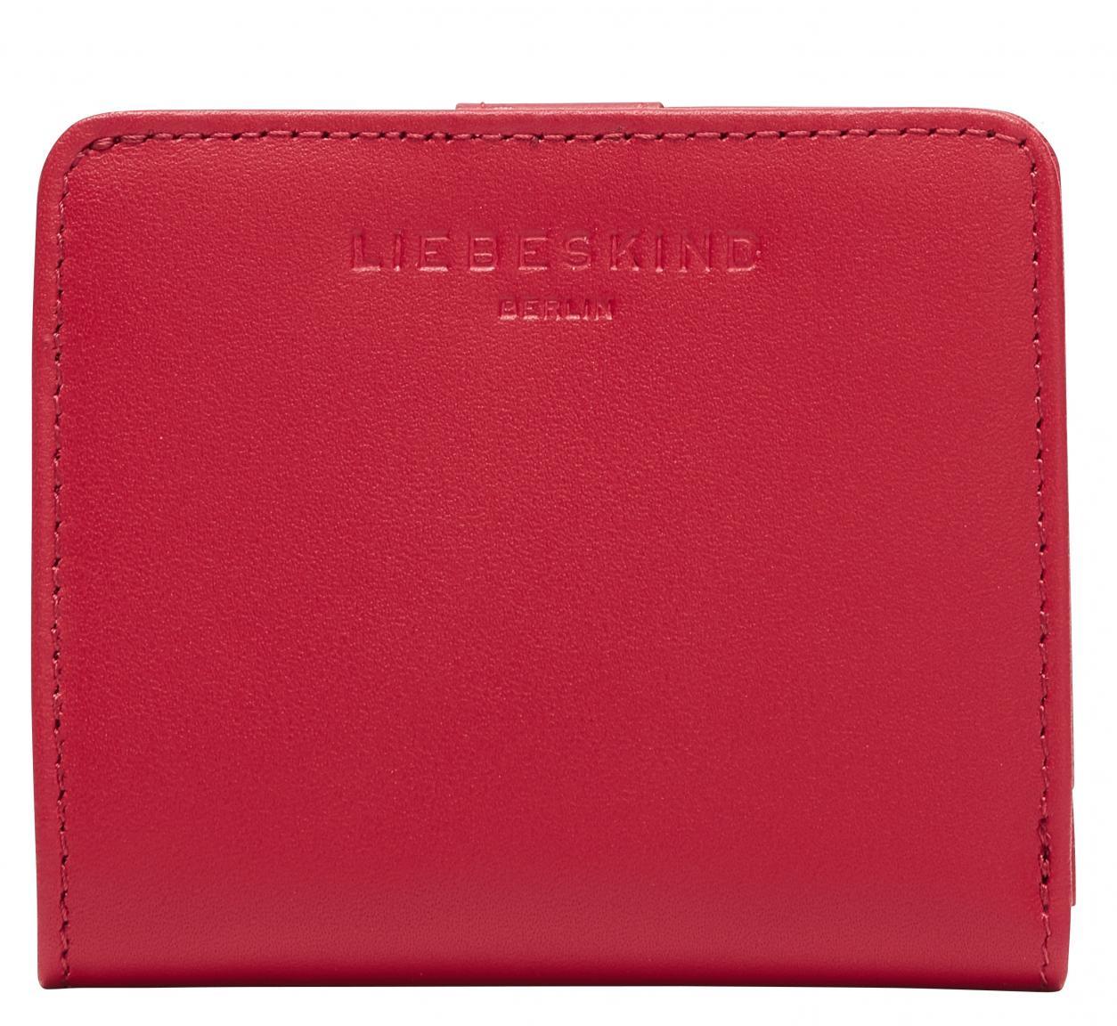Portmonee hellrot Glattleder RFID Ausleseschutz Liebeskind Carter Dahlia Red Pepper