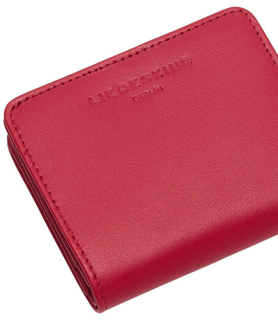 Portmonee hellrot Glattleder RFID Ausleseschutz Liebeskind Carter Dahlia Red Pepper