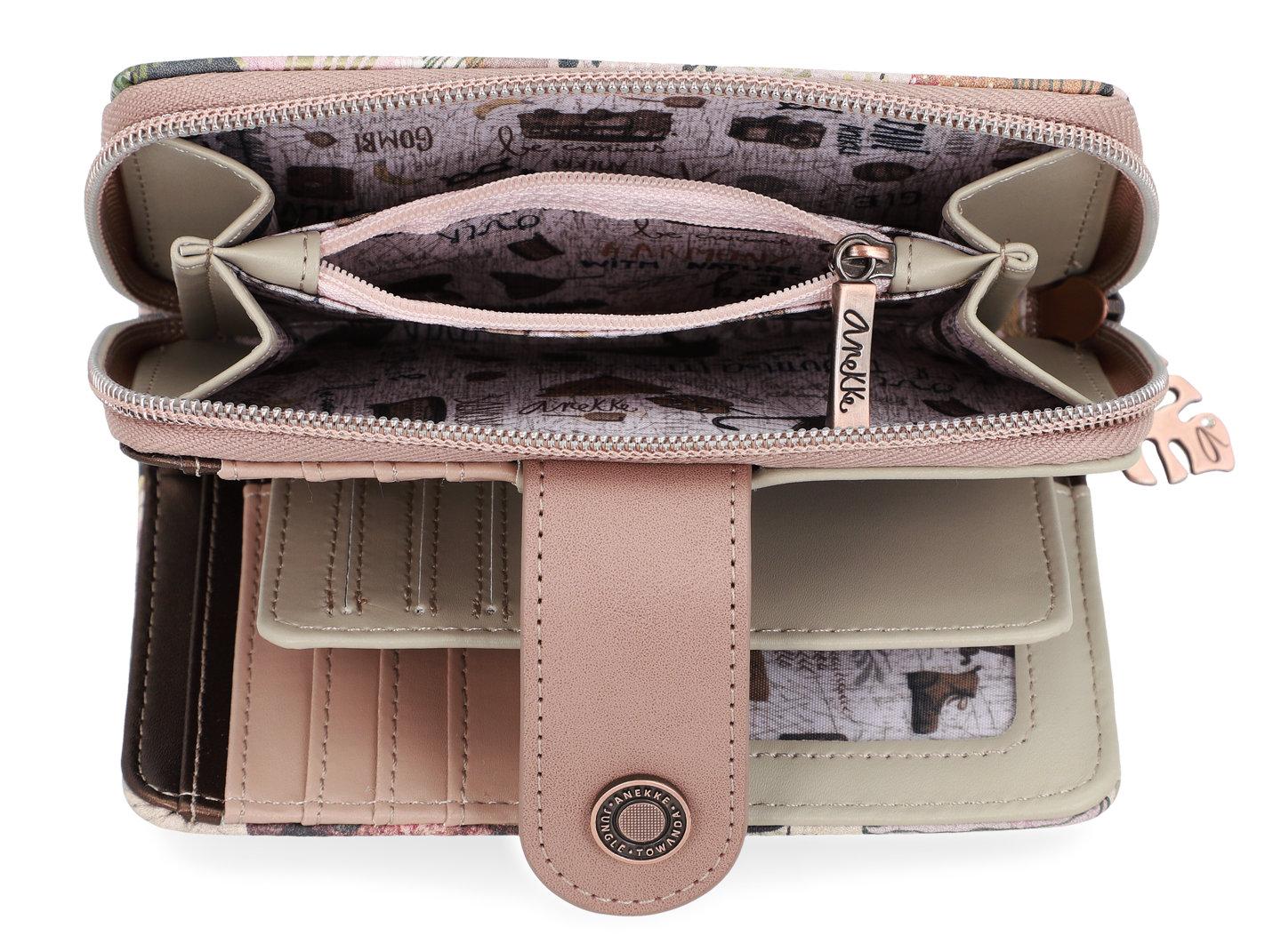 Portmonee herausnehmbares Etui Anekke Jungle Nature bunt