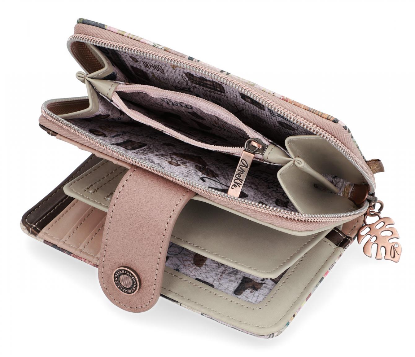 Portmonee herausnehmbares Etui Anekke Jungle Nature bunt