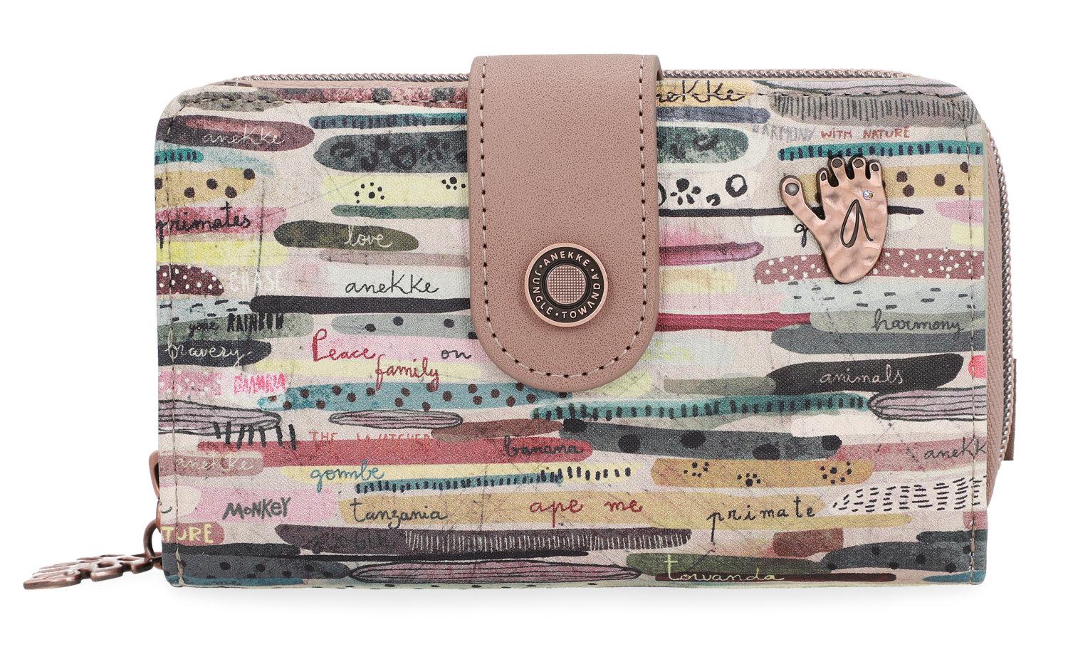 Portmonee herausnehmbares Etui Anekke Jungle Nature bunt