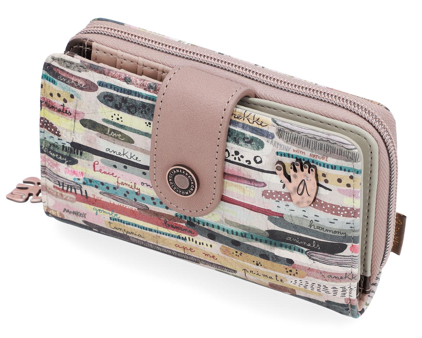 Portmonee herausnehmbares Etui Anekke Jungle Nature bunt