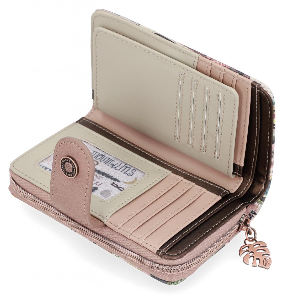 Portmonee herausnehmbares Etui Anekke Jungle Nature bunt