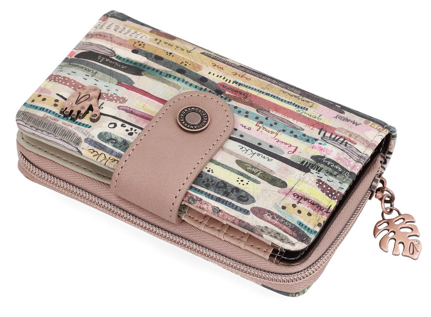 Portmonee herausnehmbares Etui Anekke Jungle Nature bunt