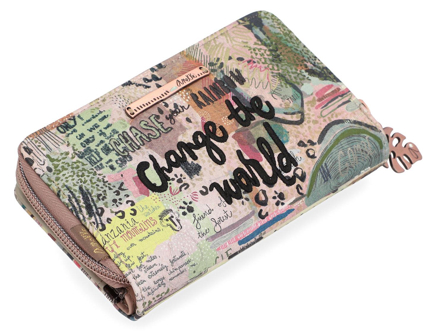 Portmonee herausnehmbares Etui Anekke Jungle Nature bunt