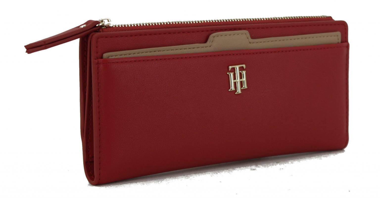 Portmonee rot Tommy Hilfiger Arizona Red Seasonal Slim Wallet