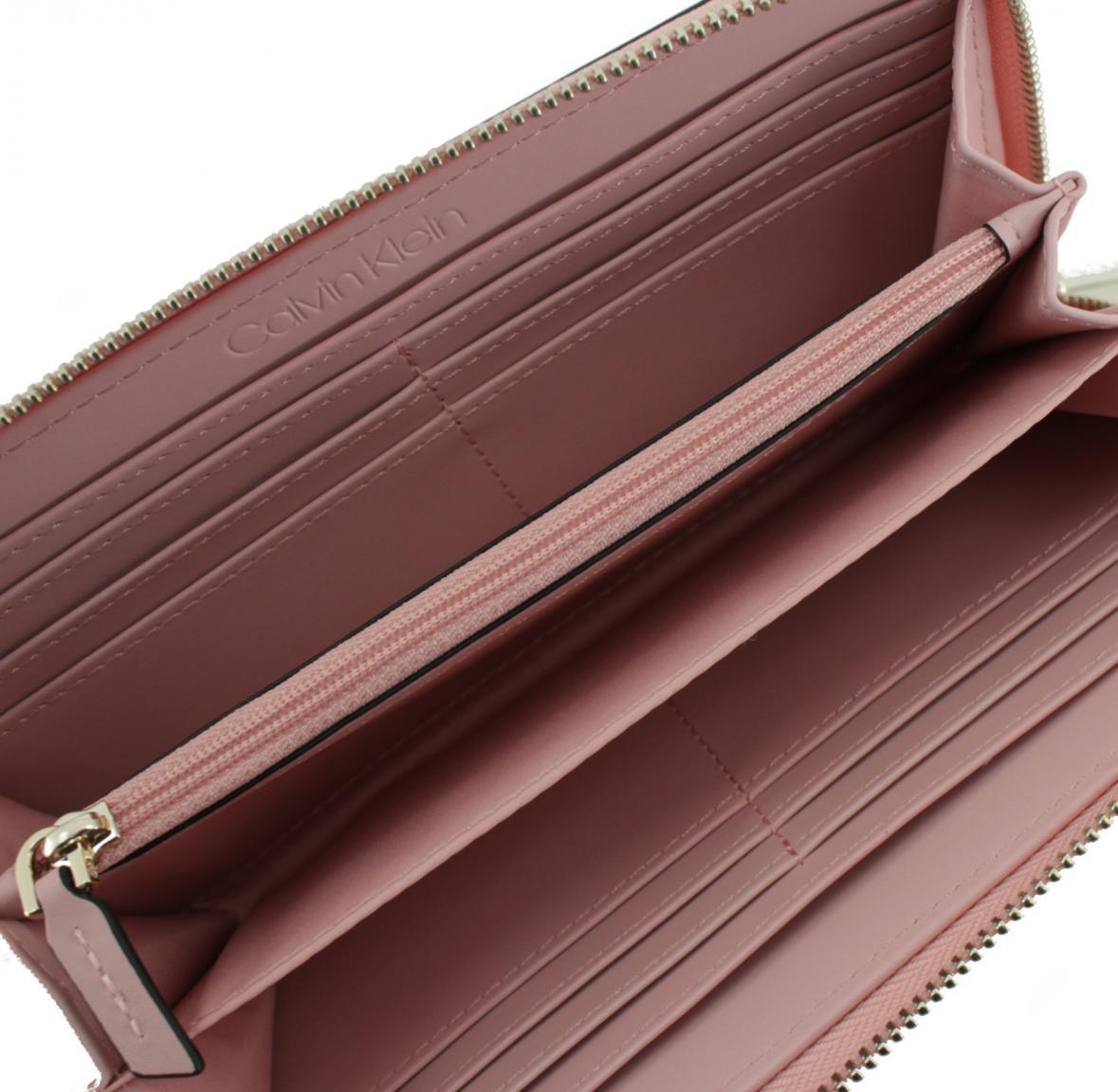 Portmonnaie Calvin Klein Wallet LG Pastell Beige RFID