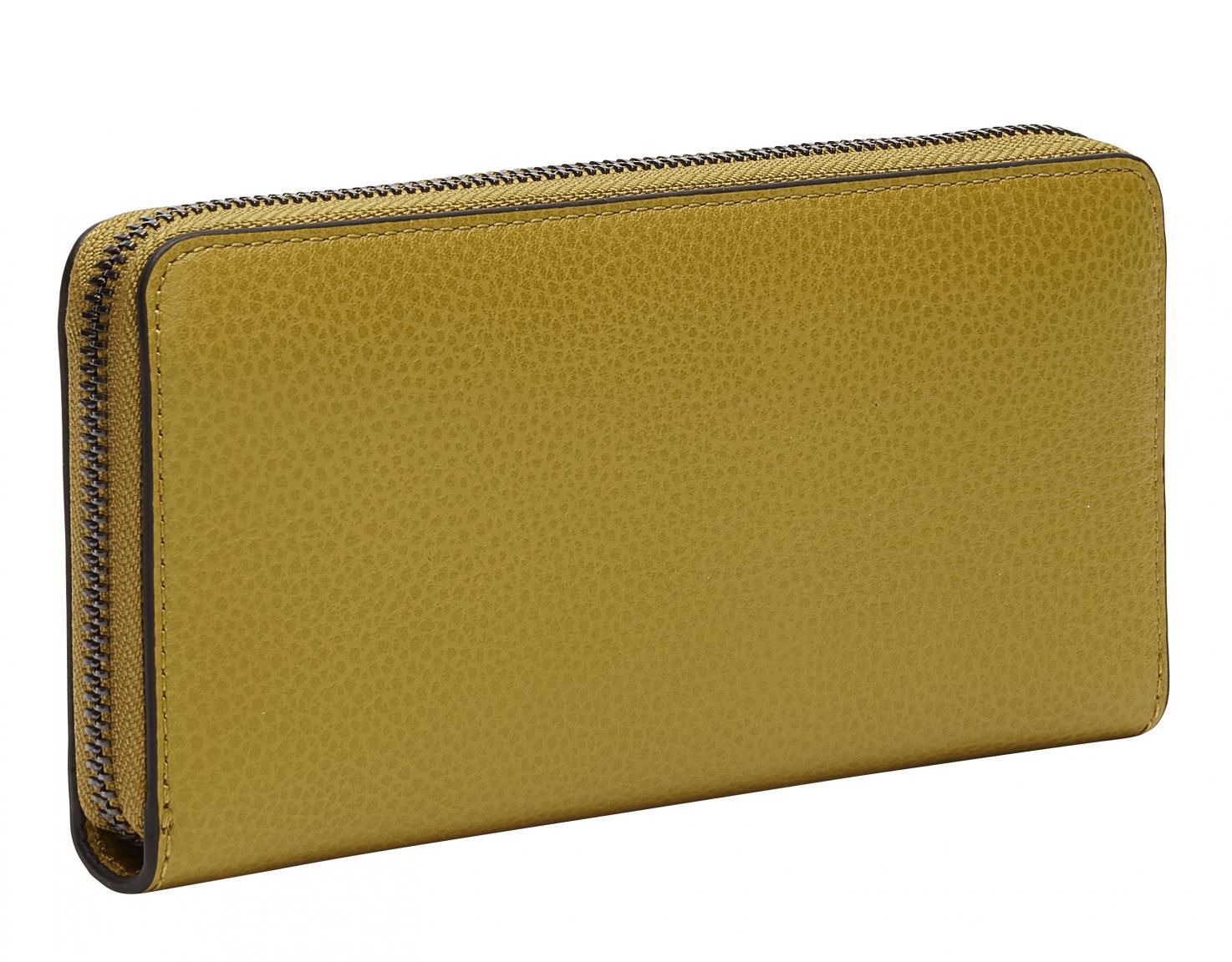 Portmonnaie Liebeskind Sally Wallet Large Dark dijon Leder RFID