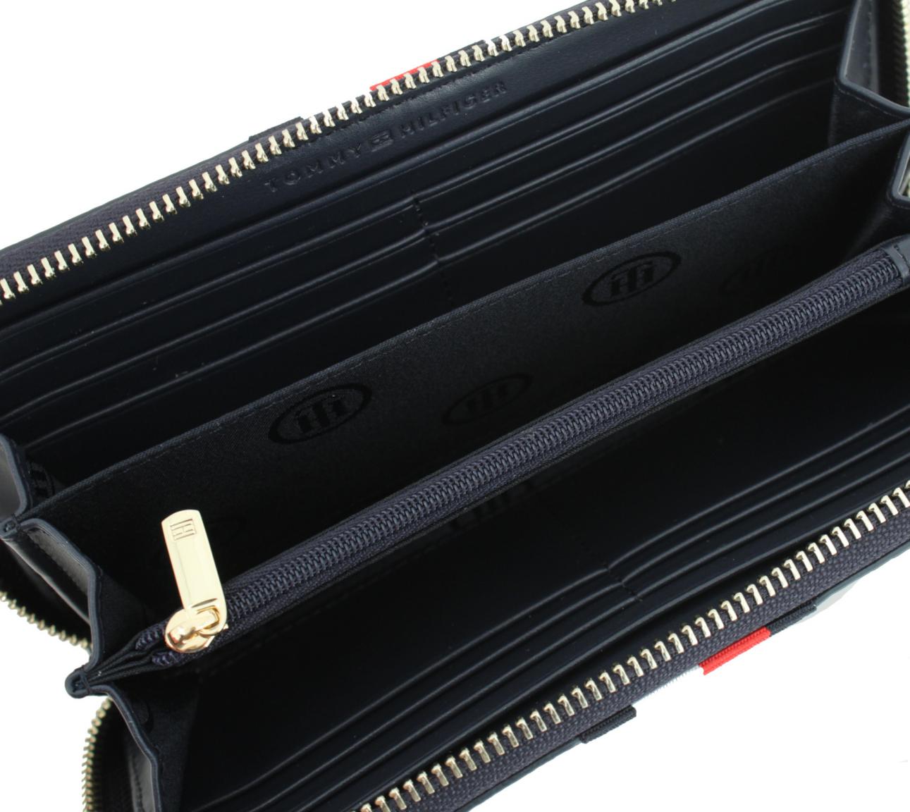 Portmonnaire Tommy Hilfiger Poppy Large ZA dunkelblau Nylon