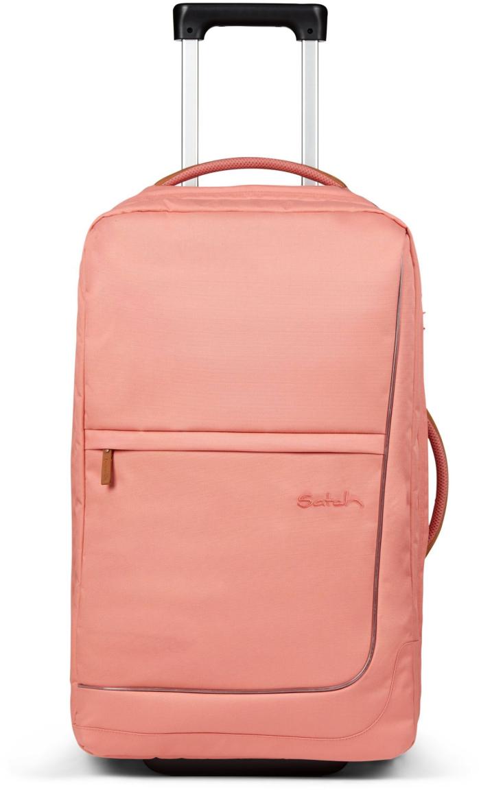 Pure Coral Satch Travel Flow M 65cm Schülerkoffer Lederapplikationen