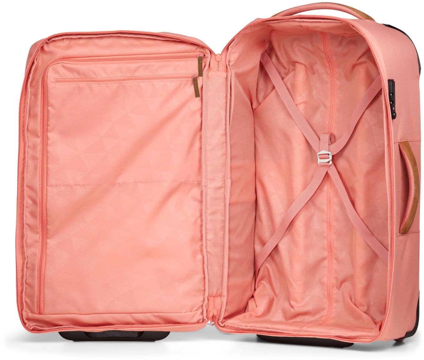 Pure Coral Satch Travel Flow M 65cm Schülerkoffer Lederapplikationen