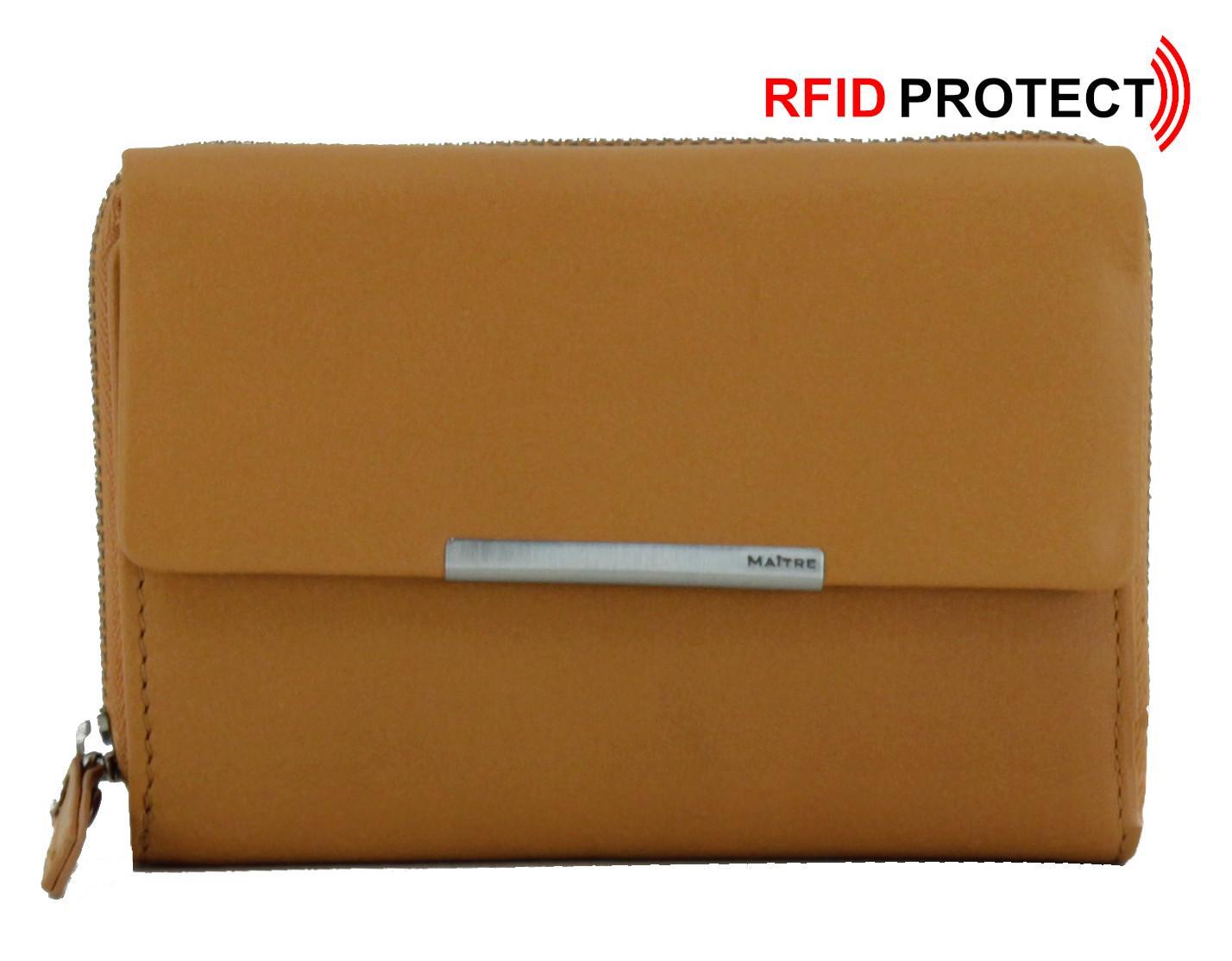 RFID-Schutz Portemonnaie Maitre Belg Dagrete Dark Yellow gelb