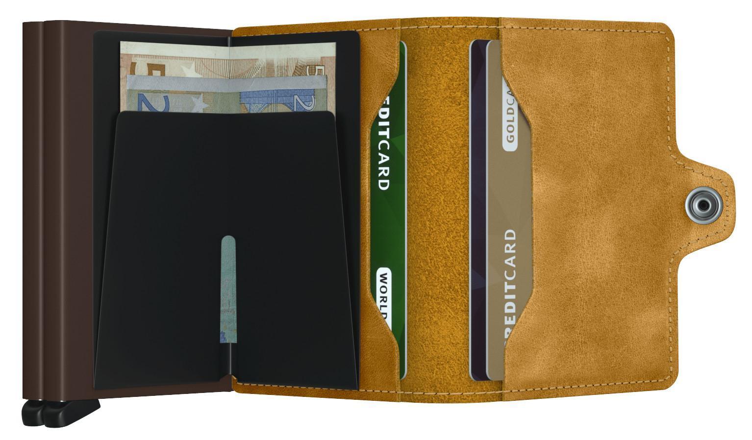 RFID Schutzhülle Vintage Ochre Twinwallet ockergelb Secrid