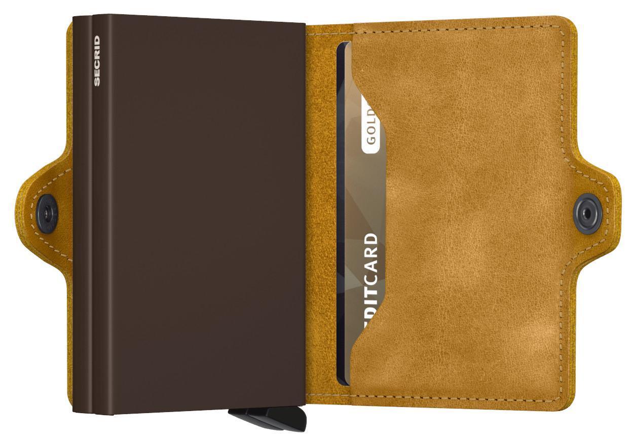 RFID Schutzhülle Vintage Ochre Twinwallet ockergelb Secrid