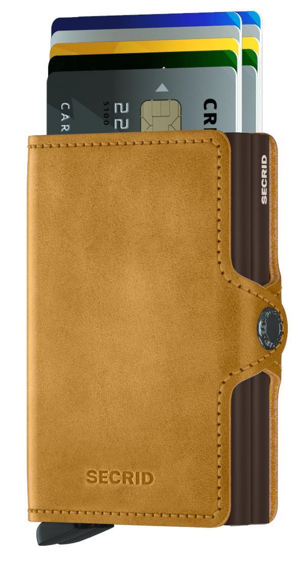 RFID Schutzhülle Vintage Ochre Twinwallet ockergelb Secrid