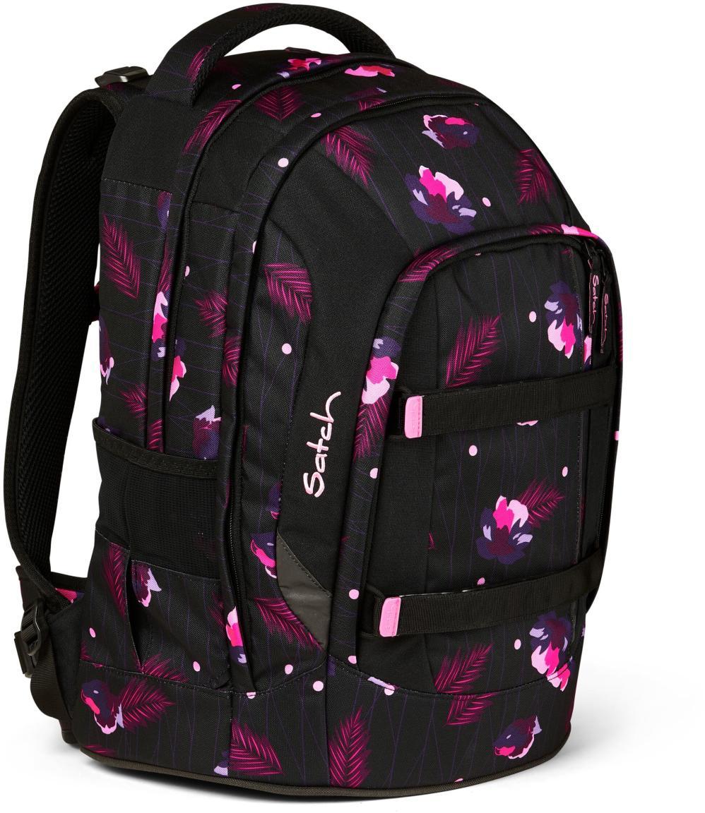 Ready to Swap Mädchenschultasche Satch Pack Mystic Nights Blumenprint schwarz pink