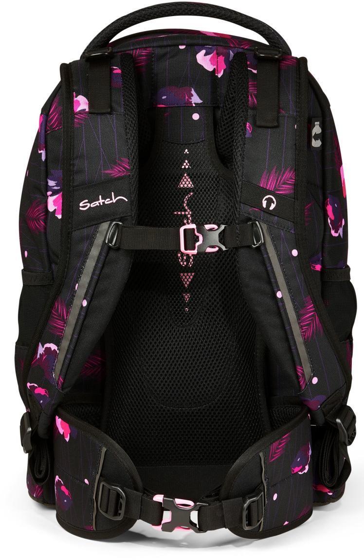 Ready to Swap Mädchenschultasche Satch Pack Mystic Nights Blumenprint schwarz pink