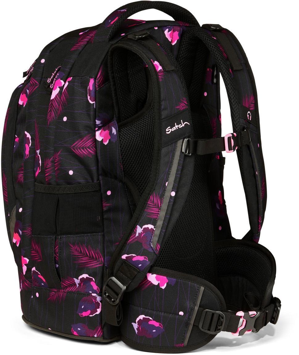 Ready to Swap Mädchenschultasche Satch Pack Mystic Nights Blumenprint schwarz pink