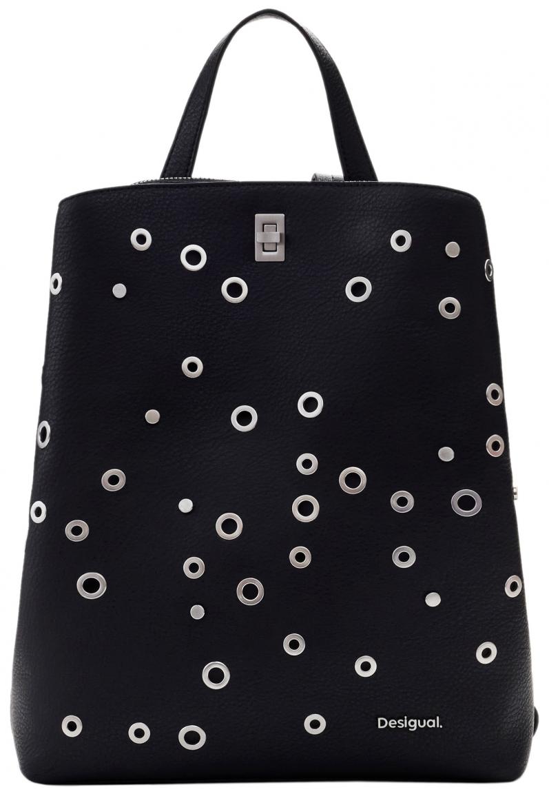 Rebel Daypack Desigual Sumy Nieten rockig schwarz