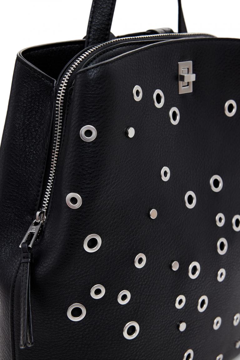 Rebel Daypack Desigual Sumy Nieten rockig schwarz