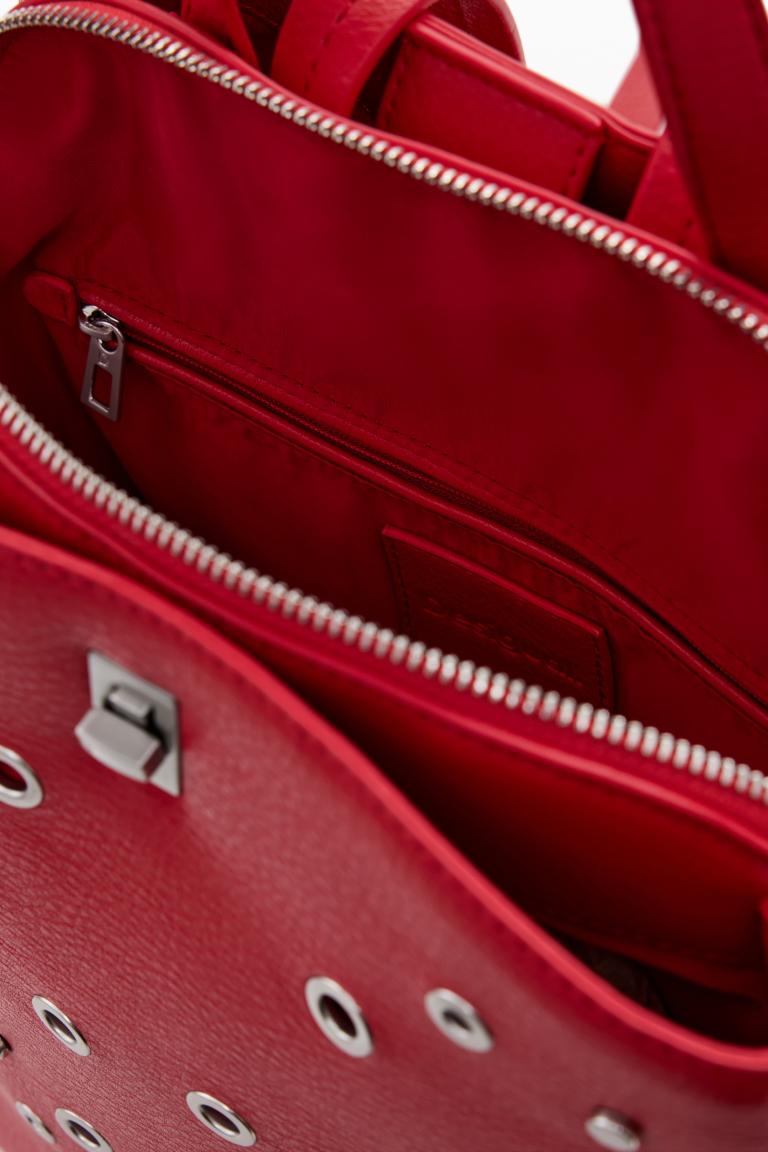 Rebel Desigual Backpack Clavel Red Nieten rot Sumy